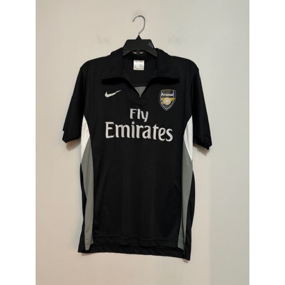 Rare Vintage Nike Arsenal Fc Soccer Jersey #7 Fly Emirates Cotton Collar Mens